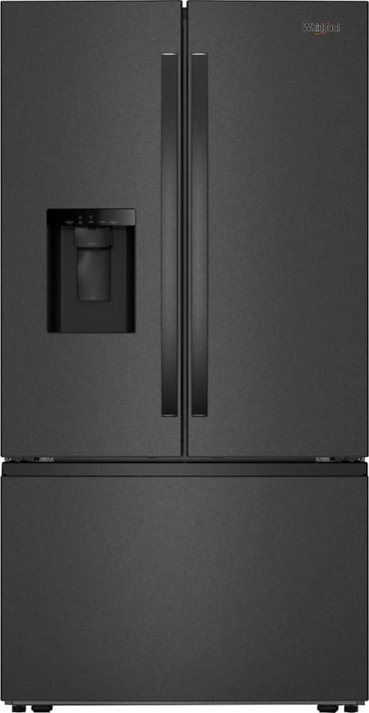 Whirlpool - 36 in. Wide 30 cu. ft. French Door Bottom Freezer Refrigerator with More space with Family-Sized Capacity - Black Stainless Steel