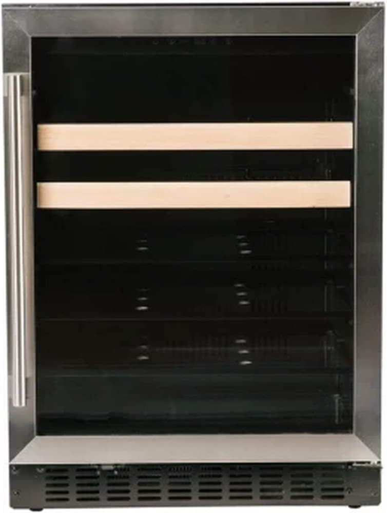 Azure - 24" Beverage Center w/ Glass Door & Stainless - Stainless Steel