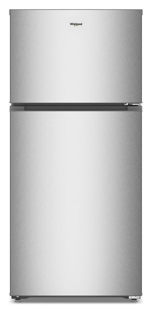 Whirlpool - 28 in. Wide 14.3 cu. ft. Top-Freezer Refrigerator with Total Coverage Cooling - Fingerprint-Resistant Stainless Finish