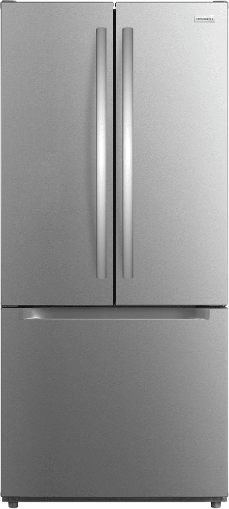 Frigidaire - 30 in. Wide 19 Cu. Ft. Standard-Depth Garage Ready French Door Refrigerator - Stainless Steel