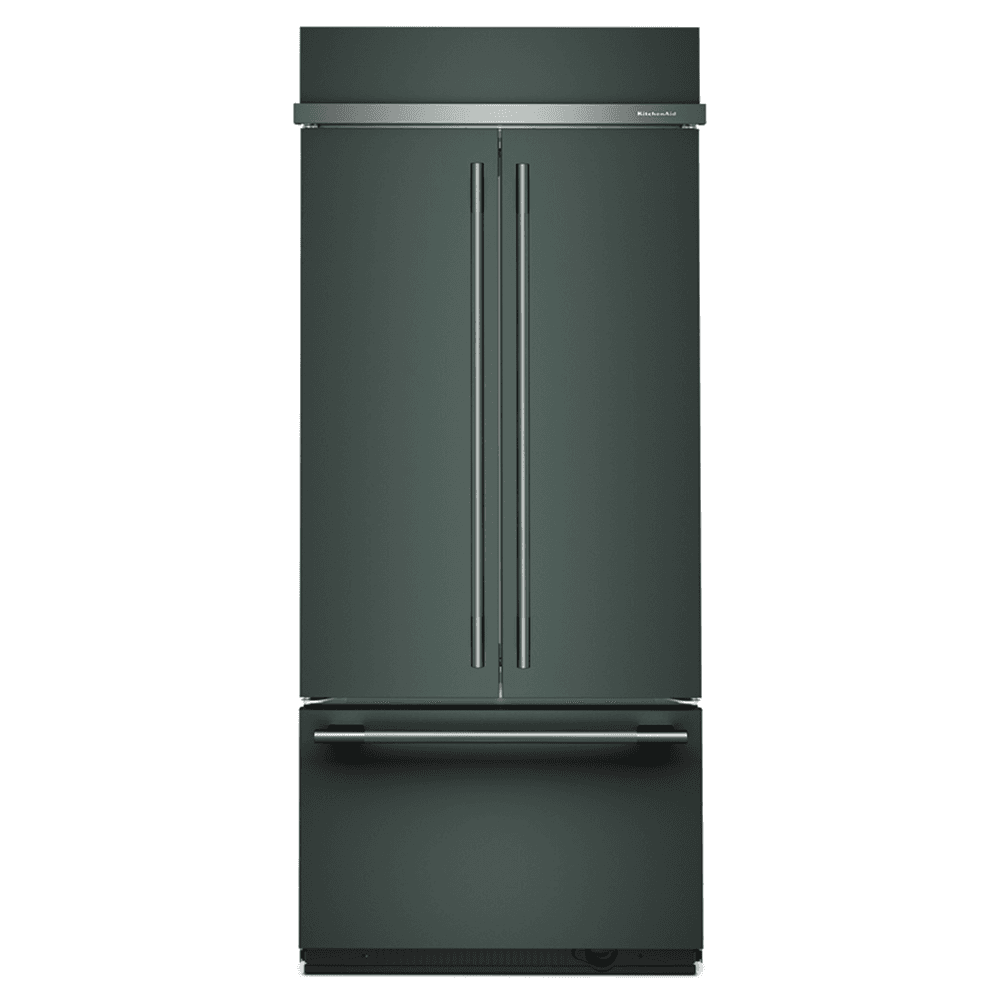 KitchenAid - 36 in. Wide 20.8 cu. ft. Built-In French Door Bottom Mount Refrigerator - Juniper