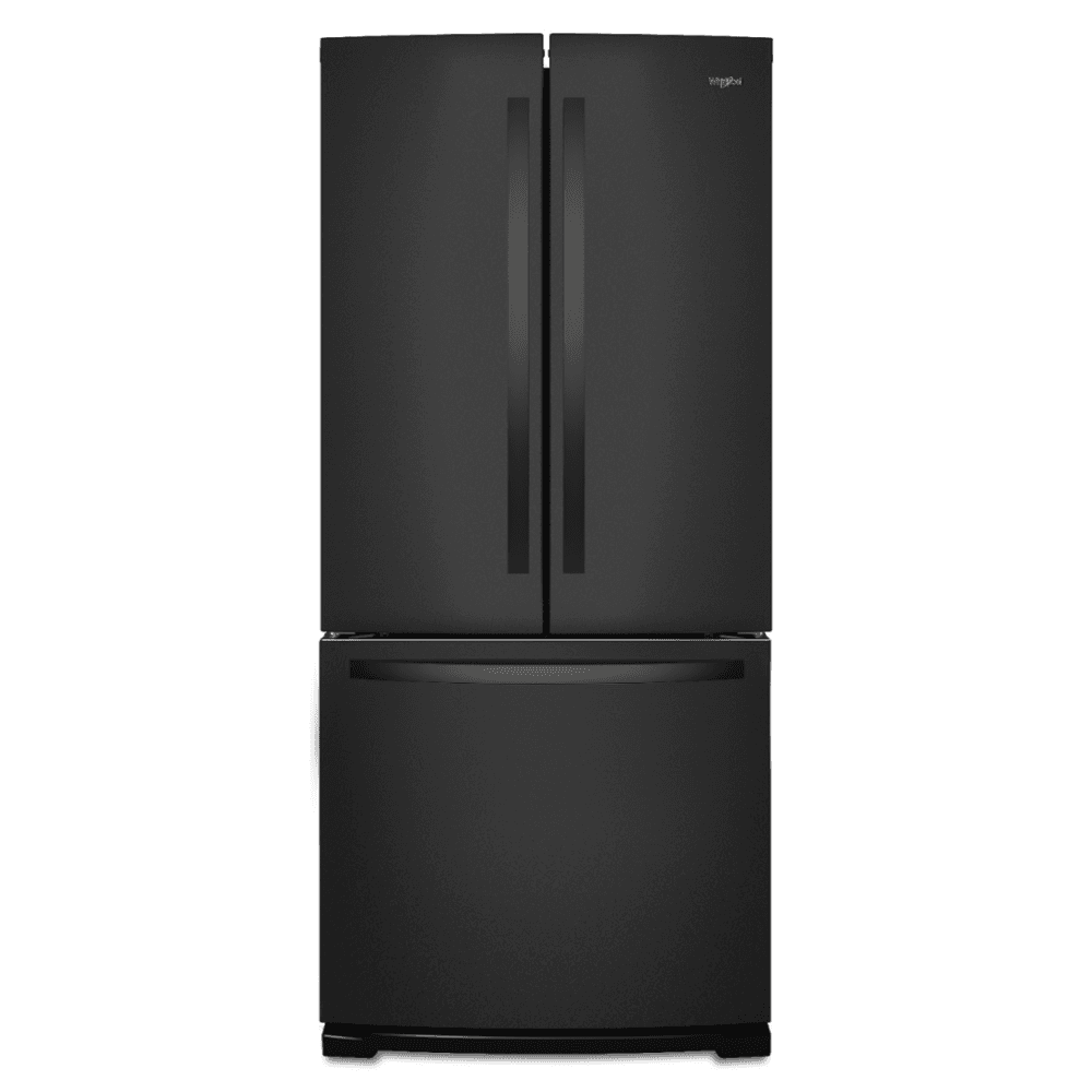 Whirlpool - 30 in. Wide 20 cu. ft. French Door Refrigerator - Black