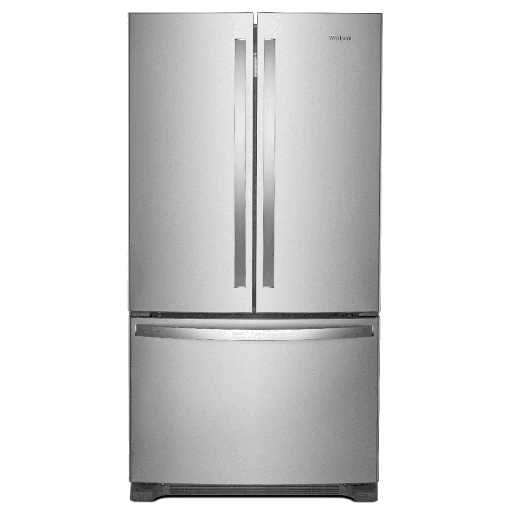Whirlpool - 36 in. Wide 20 cu. ft. French Door Bottom Mount Counter-Depth Refrigerator - Stainless Steel
