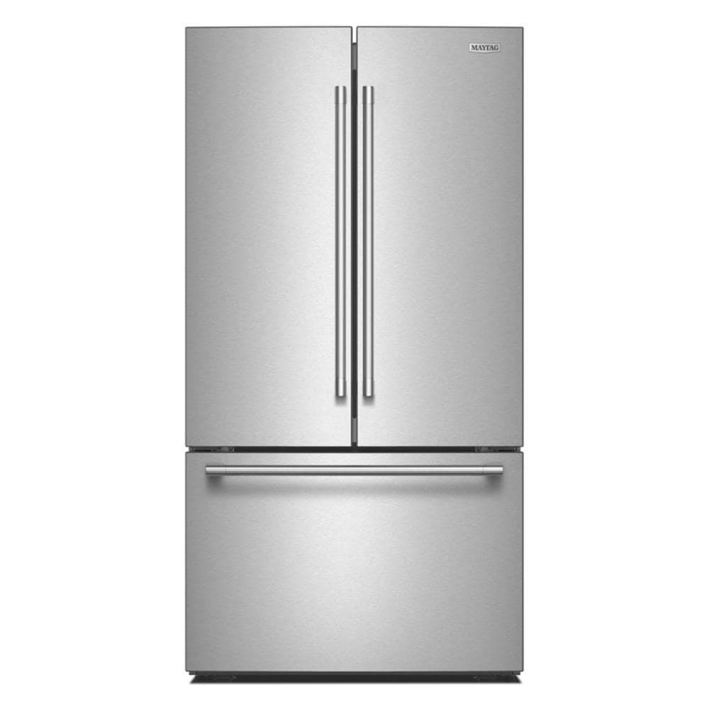 Maytag 31 Cu. Ft. XL Capacity French Door Bottom Mount Refrigerator with Ice + Water - Fingerprint-Resistant Stainless Finish