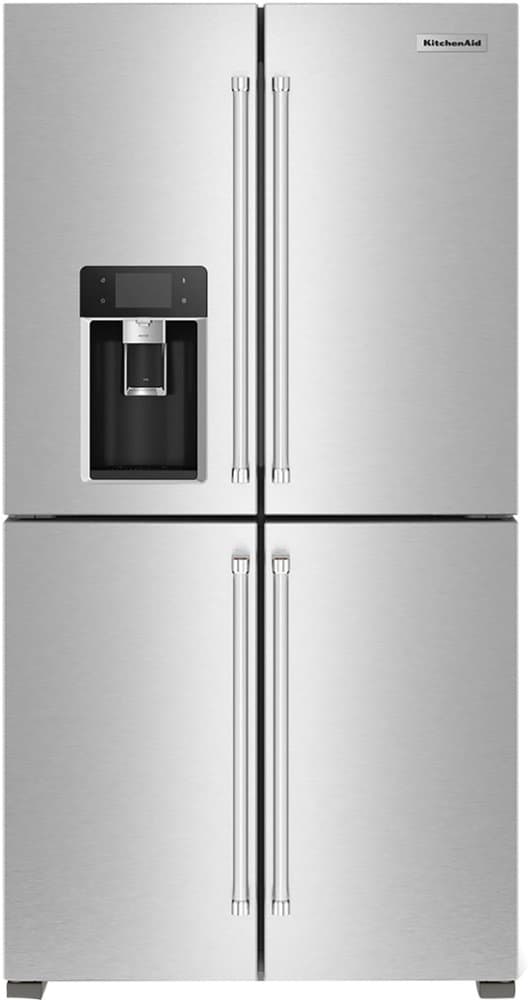 KitchenAid - 36 in. Wide 19.4 cu. ft. French Door Refrigerator with Flexible Temperature Zone - Stainless Steel