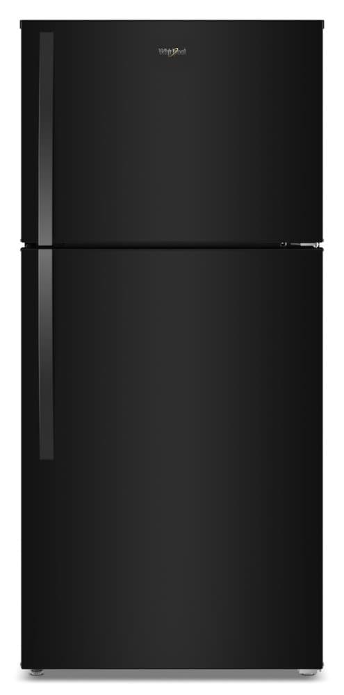 Whirlpool - 30 in. Wide 19.2 cu. ft. Top-Freezer Refrigerator with Total Coverage Cooling - Black